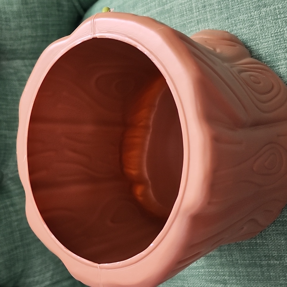 Tree Stump Bucket with Handle - Picture 2 of 4